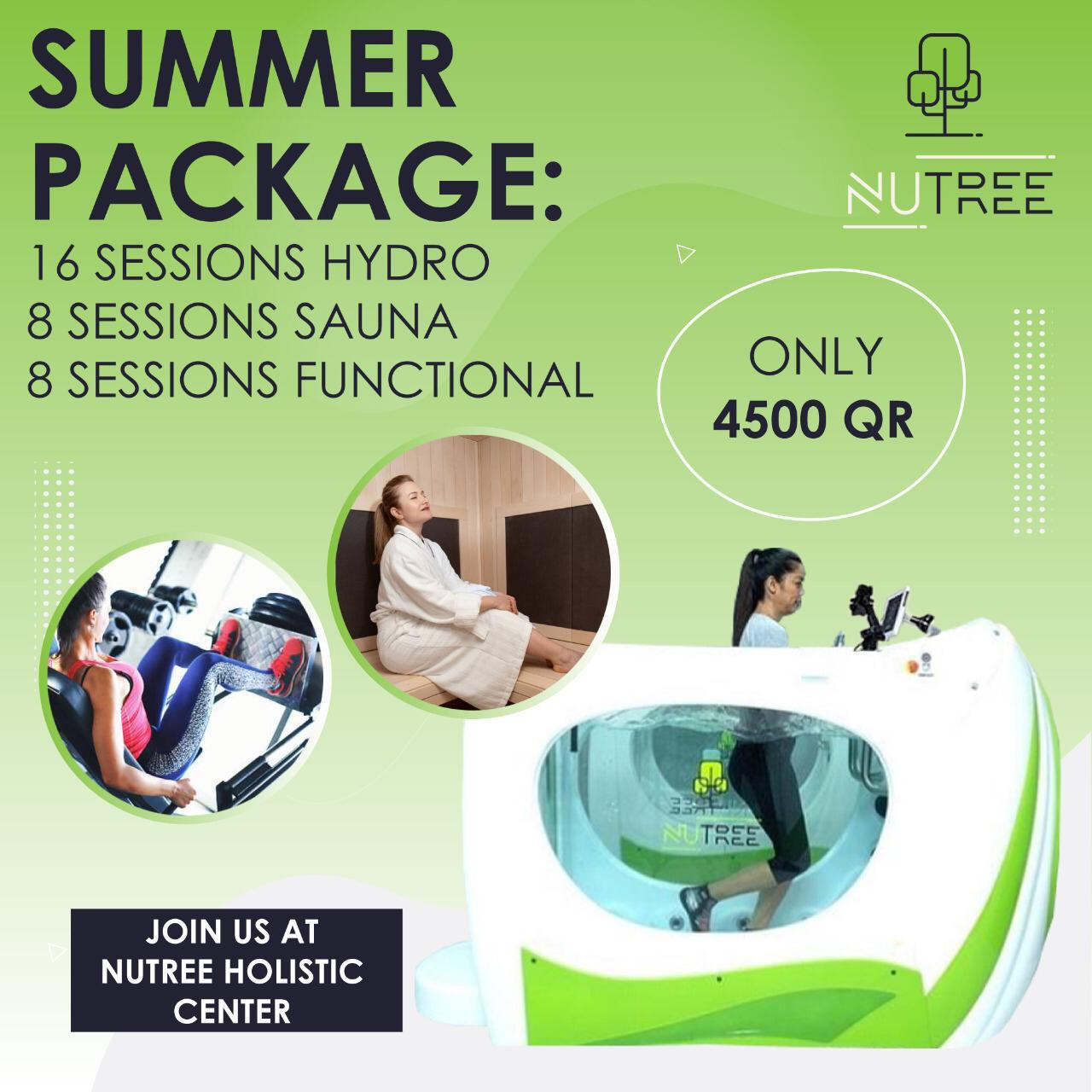 Summer Wellness Package: Hydrotherapy, Infrared Sauna, and Functional Exercise